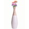 Uniquewise 31.5 Spun Bamboo Tall Trumpet Floor Vase, White and Natural QI003356W.L - alternate 1